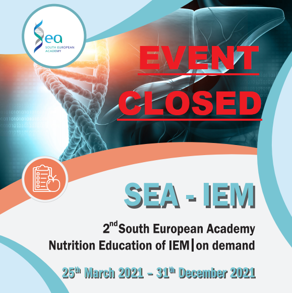 Course Image SEA-IEM 2ND  South European Academy Nutrition Education of IEM | ON DEMAND  
